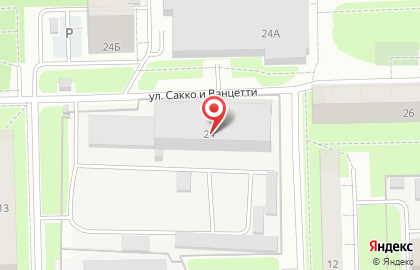 Инновационное строительное объединение Альтаир на улице Сакко и Ванцетти на карте