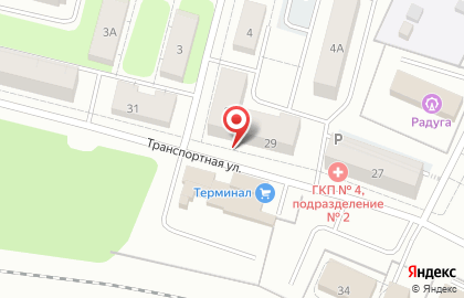 Скорая медицинская помощь на Транспортной улице на карте