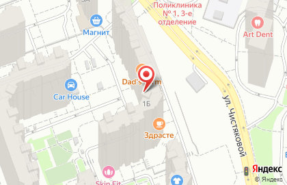 Барбершоп Старина Барбер на Сколковской улице на карте
