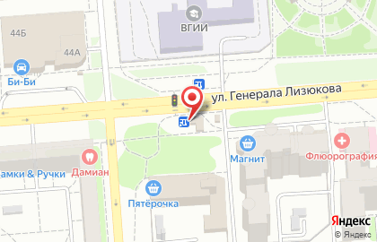 Кафе Ван на улице Генерала Лизюкова на карте