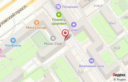Косметический салон в Москве на карте