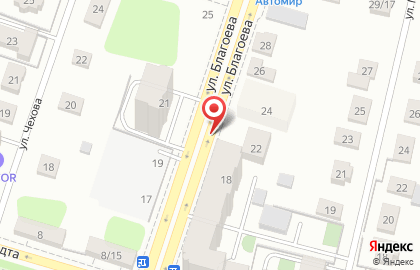 Информбюро на улице Благоева на карте