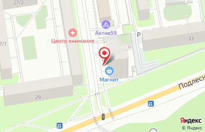 Супермаркет Магнит в Дзержинском районе на карте