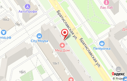 Торговая компания Dveri-Klass на Братиславской улице на карте