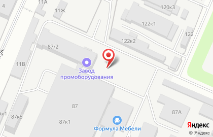 Бетонный завод №1 в Индустриальном районе на карте
