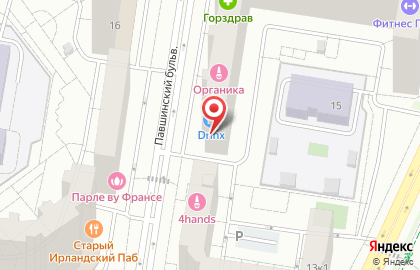 Универсам Аэси на карте