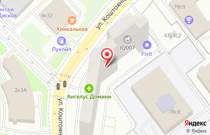 Бэби-клуб Олимп на улице Коштоянца на карте