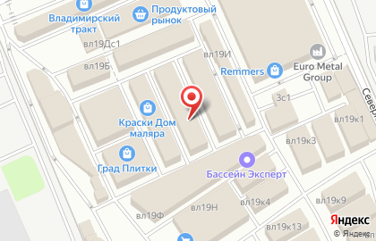 Торгово-дизайнерская фирма Керамика-Базар на Новокосино на карте
