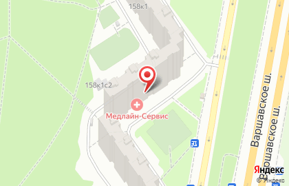 Медицинский центр МедлайН-Сервис на Варшавском шоссе на карте