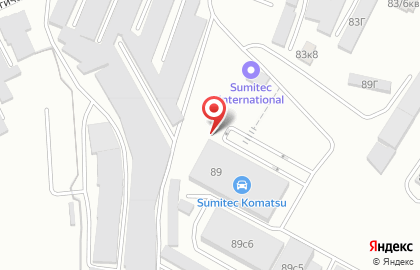 Официальный дистрибьютор Komatsu, Bomag, Sennebogen Сумитек Интернейшнл в Октябрьском районе на карте
