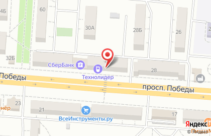 Магазин автотоваров для ВАЗ, ГАЗ на проспекте Победы на карте