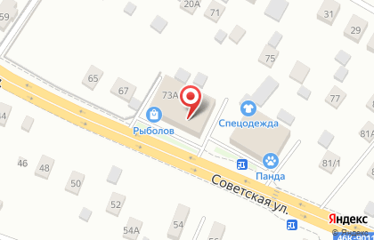 Цвет мебели на Советской улице на карте