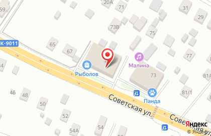 Шашлычная на Советской на карте