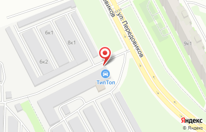 Сеть автокомплексов, ИП Быков В.В. на улице Передовиков на карте