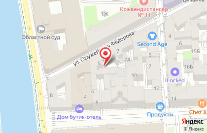 Наследие на улице Оружейника Фёдорова на карте