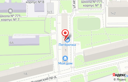 Груминг-салон Собачий стиль на Учинской улице на карте