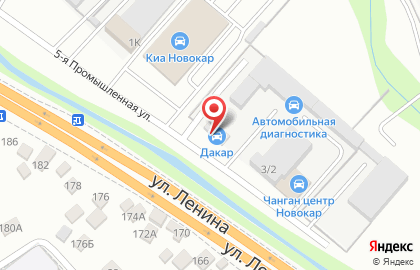 Шинный центр Дакар в Новороссийске на карте