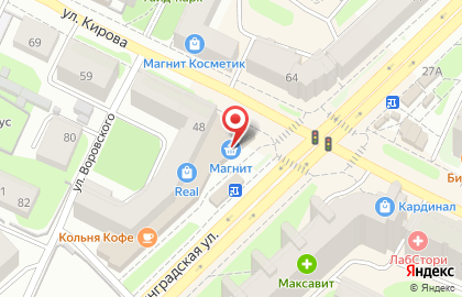 Магазин кондитерских изделий Атаг Шексна на улице Ленинградской на карте