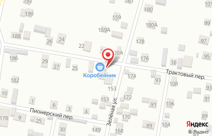 Продуктовый магазин Коробейник в Трактовом переулке на карте