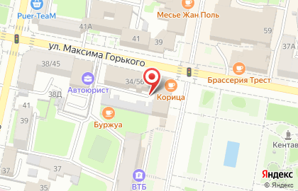 Ранчо на улице Максима Горького на карте