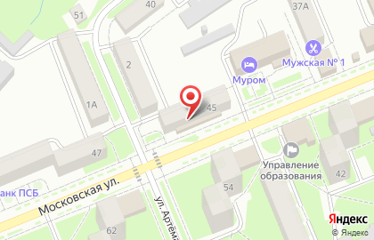 Магазин Мясной прилавок на Московской улице на карте