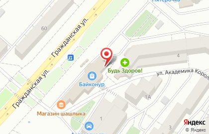 Бойцовский клуб Триумф на улице Академика Королёва на карте