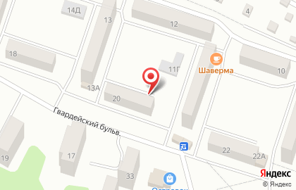 Дуэт на Гвардейском бульваре на карте