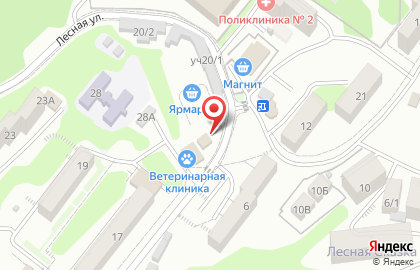 Гастроном Бофорта на Лесной на карте