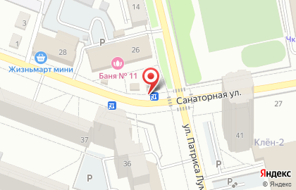 Магазин и киоск полуфабрикатов Элика на Санаторной улице на карте