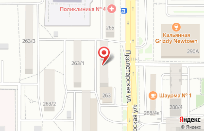 Сеть супермаркетов Клондайк на Пролетарской улице на карте