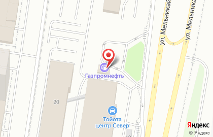 Технический центр Газпромнефть на улице Мельникайте на карте