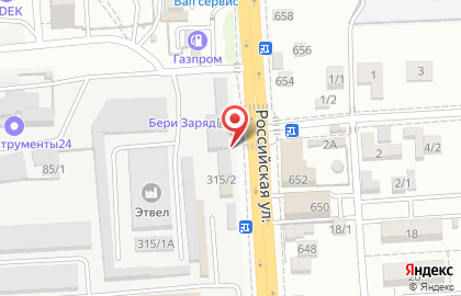 Транспортная компания Энергия на Российской улице на карте