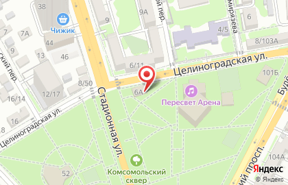 Шиномонтажная мастерская на Целиноградской улице на карте