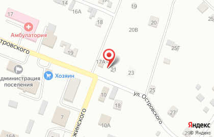 Продуктовый магазин Мир продуктов на улице Островского на карте
