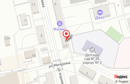 Бриз на улице Корнеева на карте