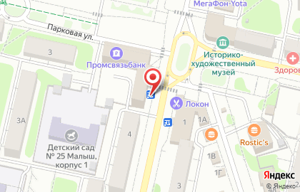 Florana на улице Комарова на карте