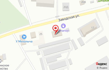 Магазин строительно-отделочных материалов Новострой на Заводской улице на карте