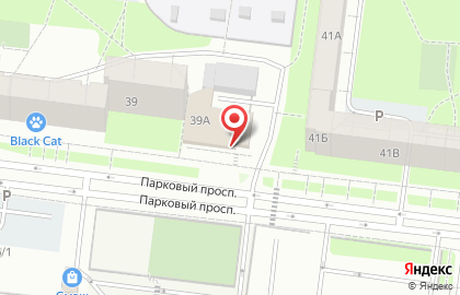 Супермаркет Монетка на Парковом проспекте на карте