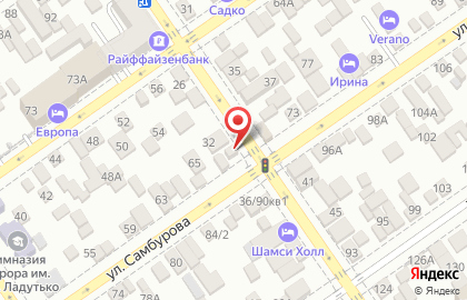 Магазин Фруктовая корзина на улице Самбурова на карте