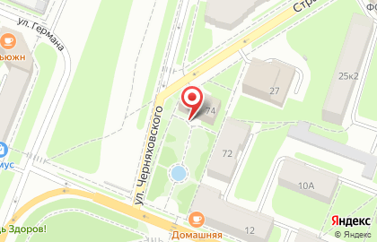 Севергазбанк на улице Черняховского на карте