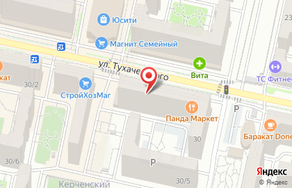 The Rooms на улице Тухачевского на карте