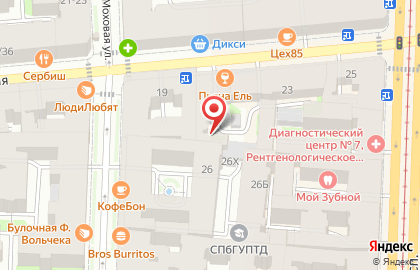 Мастерская по ремонту обуви на ул. Пестеля, 21 на карте