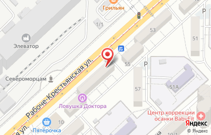 Магазин разливного пива Светлое Темное на Рабоче-Крестьянской улице на карте