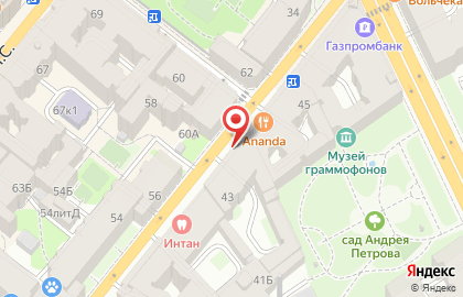 Винный супермаркет Ароматный мир на Большой Пушкарской улице на карте
