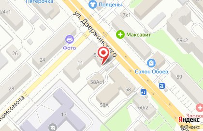 Ветеринарная клиника Вита на улице Дзержинского на карте