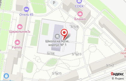Школа на Яузе с дошкольным отделением в Москве на карте