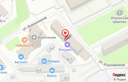 Кадастровая палата по Московской области на карте