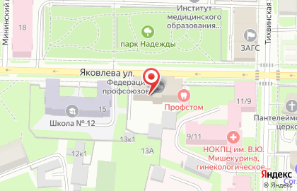 Автоюрист на улице Яковлева на карте