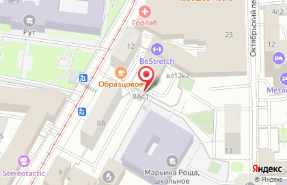 Адвокат Валеева Ю.Г. на улице Образцова на карте