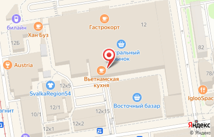 Швейная лавка в Заельцовском районе на карте